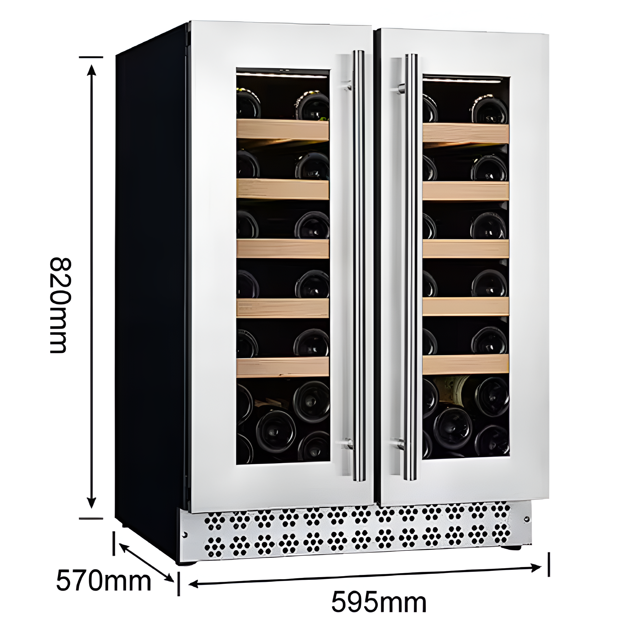 Monteluce Duetto 42-Bottle French-Door Wine Cellar